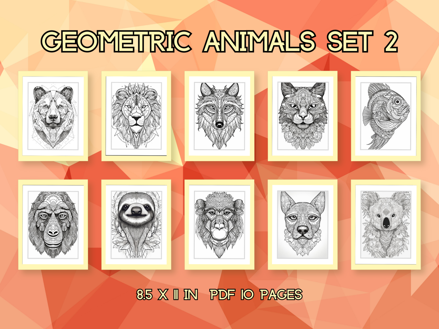 Geometric Animals Set 2