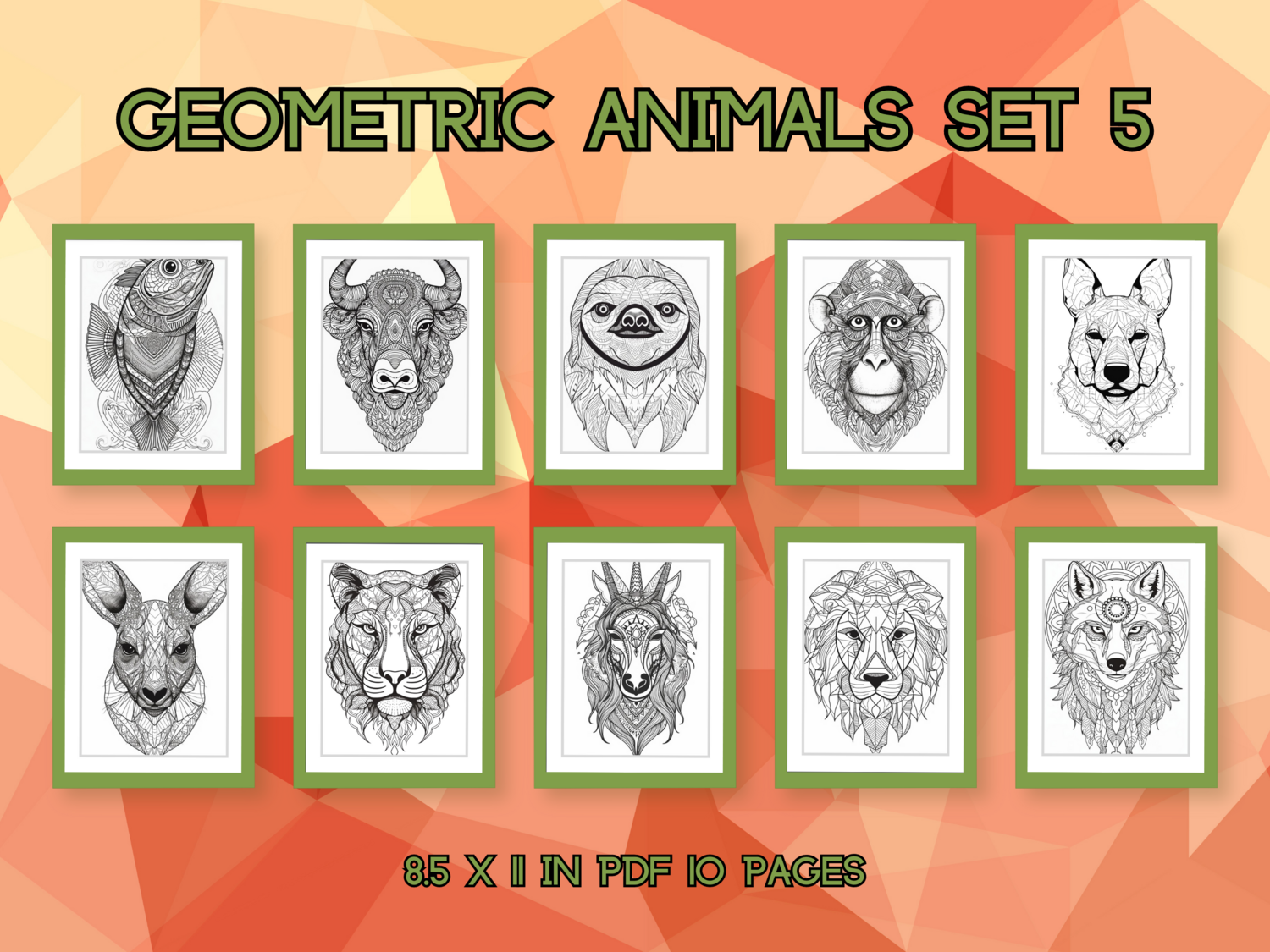 Geometric Animals Set 5