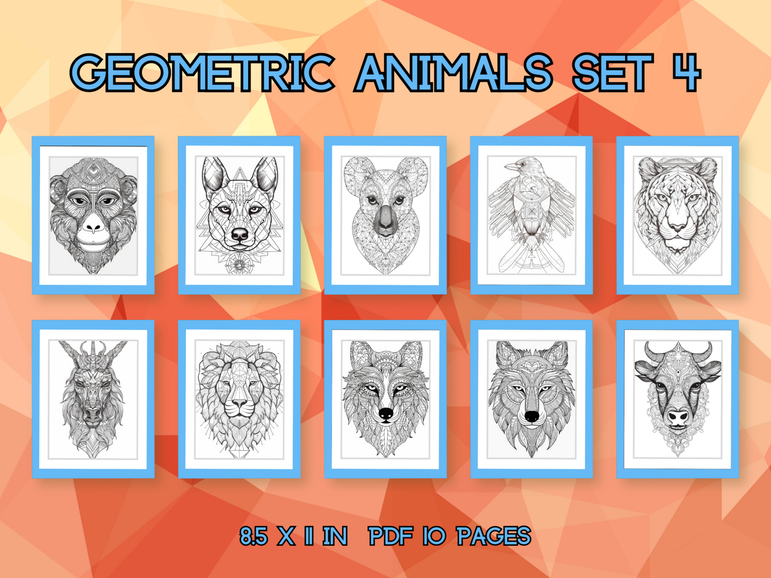 Geometric Animals Set 4