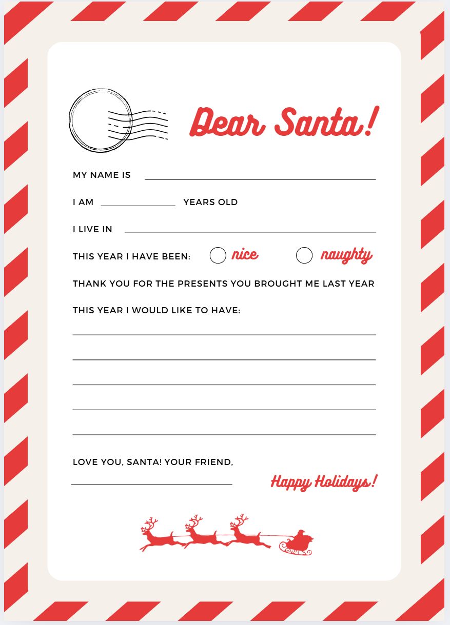 Santa letter bundle