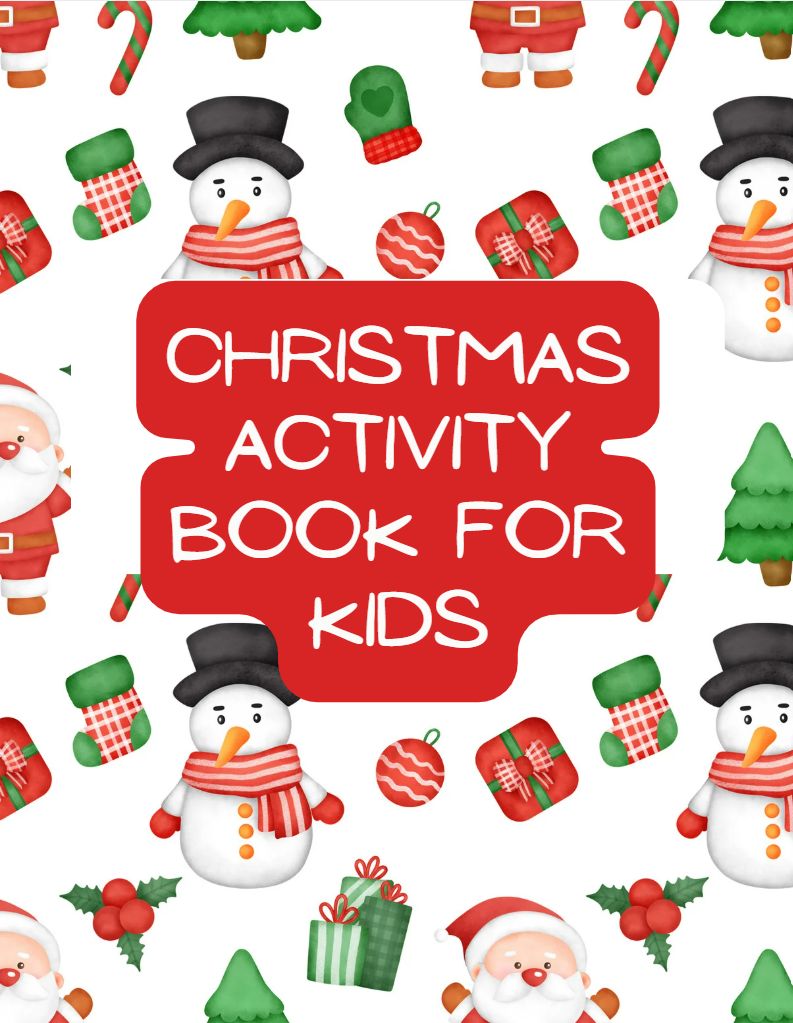 Christmas Activity Book For Kids