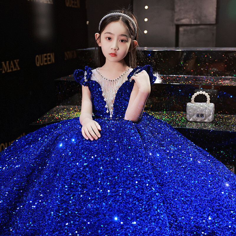 MIJU BLUE BALL DRESS