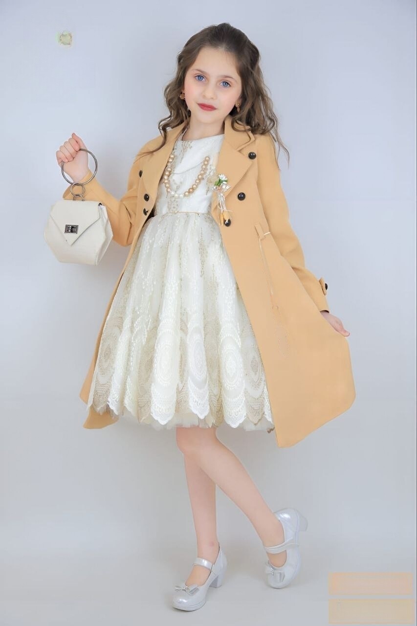 ELIZABETH&#39;S DRESS SUIT SET ( BROWN)