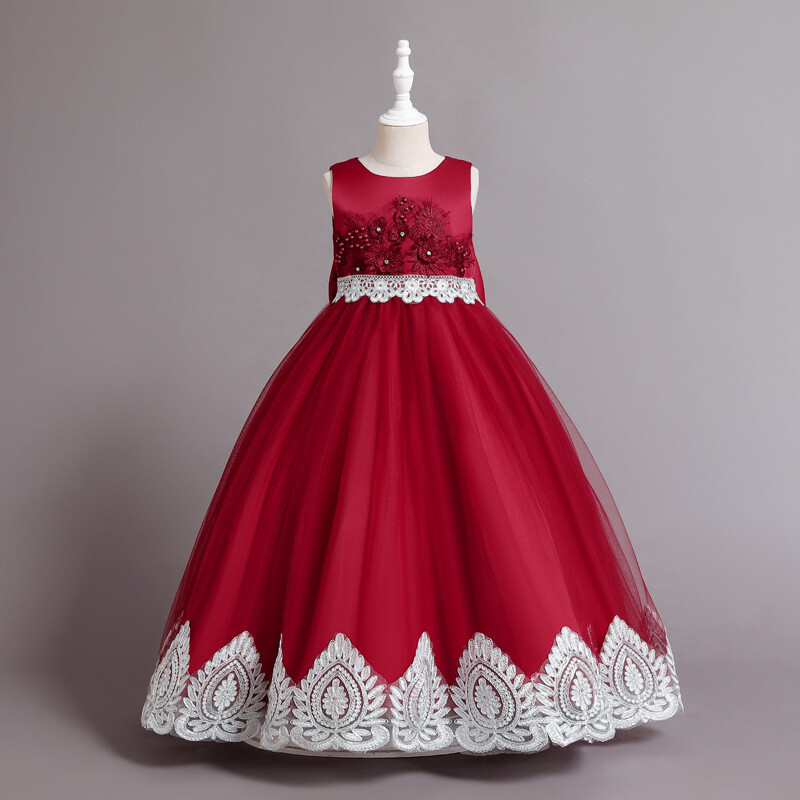 LILY&#39;S DRESS ( BURGUNDY)
