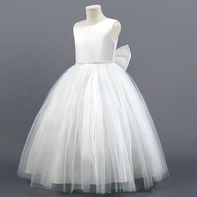 GINA&#39;S FLOWER GIRL DRESS( WHITE)