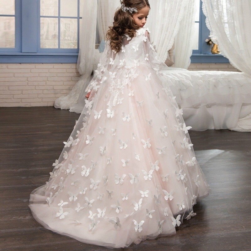 SYNDNEY BUTTERFLY FLOOR LENGTH DRESS( WHITE)