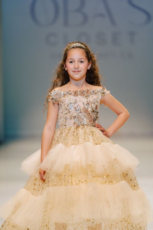 LAUREN&#39;S TIERED BALL DRESS