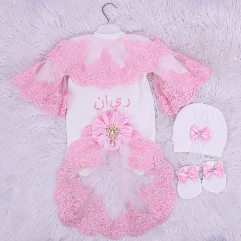 CUSTOMIZED BABY BOY/GIRL LACED ROMPER SET