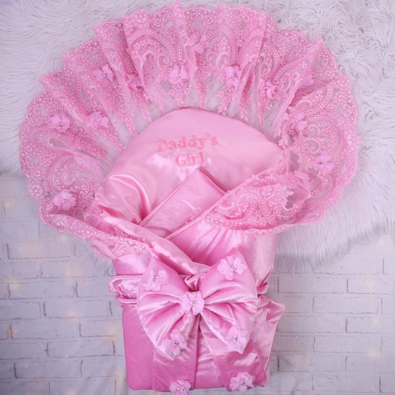 CUSTOMIZED LUX LACE BABY SWADDLE