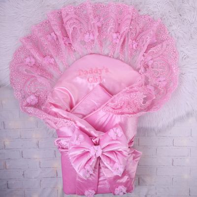 CUSTOMIZED LUX LACE BABY SWADDLE