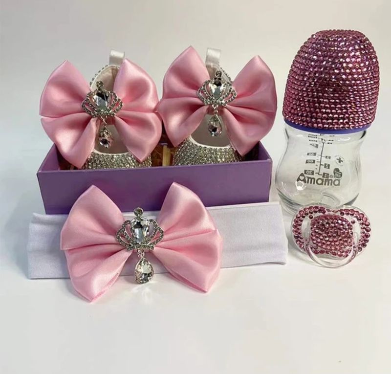 LUX BABY BOTTLE AND SHOES SET