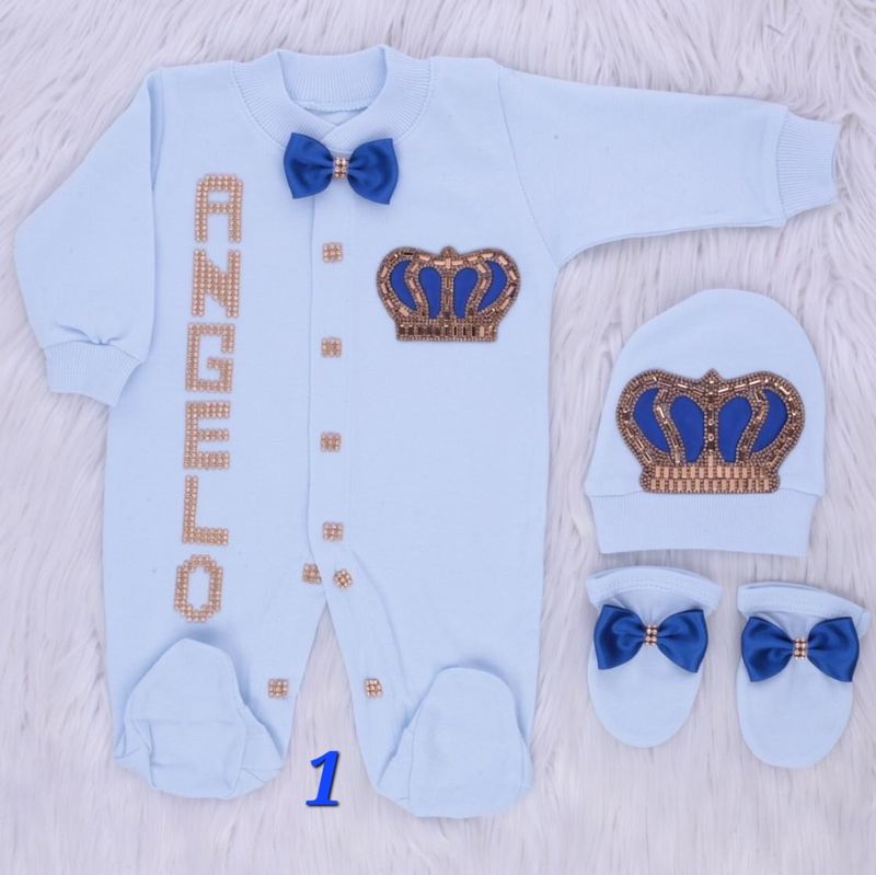 3PCS CUSTOMIZED BABY BOY SET