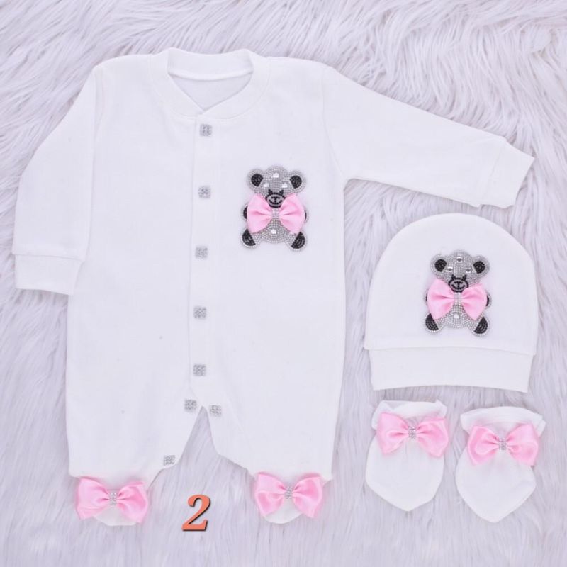 3PCS CUSTOMIZED BABY GIRL SET