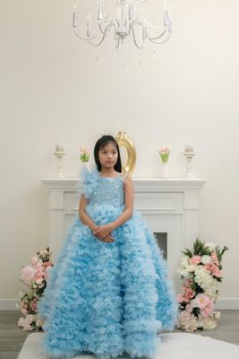 Arlene's 2 in 1 dress (Made to order- Blue)