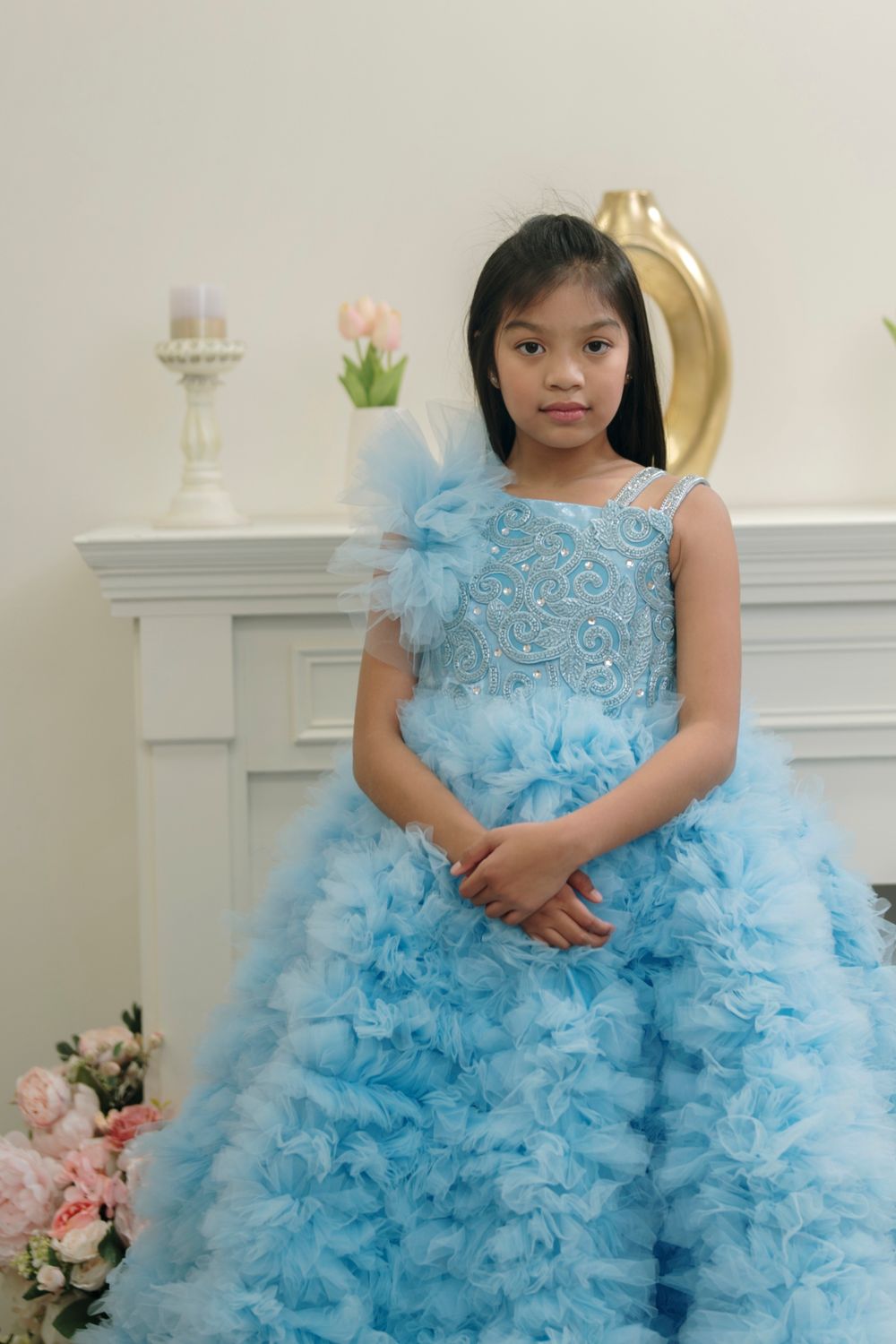 Arlene&#39;s 2 in 1 dress (Made to order- Blue)