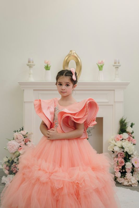 Tatiana's dress ( Made to order- Peach)