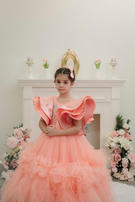 Tatiana's dress ( Made to order- Peach)