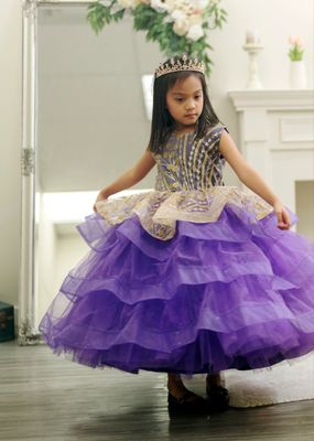 Tiana&#39;s dress  (Purple and Gold)
