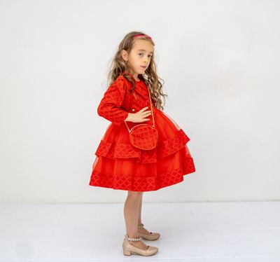 ISA'S DRESS ( Red)