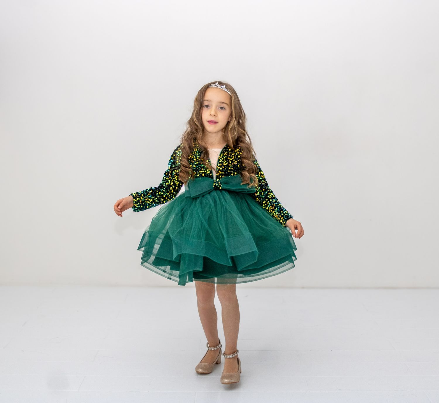 BETTY&#39;S DRESS ( GREEN)