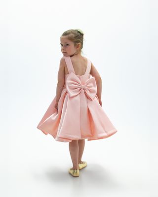 RAYNA&#39;S MIKADO FLOWER GIRL DRESS ( SHORT LENGTH)