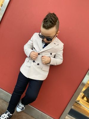 NOAH SUIT SET ( LIGHT BROWN)