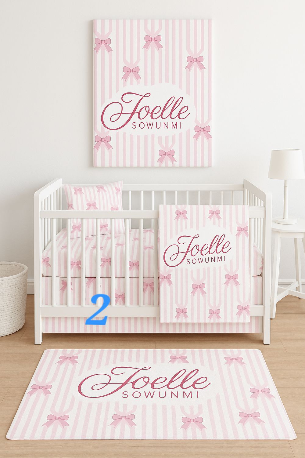 Complete baby Crib and Nursery set ( Bedding set)