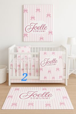 Complete baby Crib and Nursery set ( Bedding set)