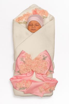 Baby floral swaddle
