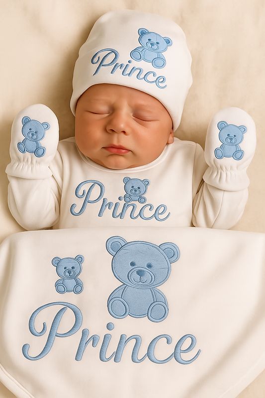 Baby boy bear set