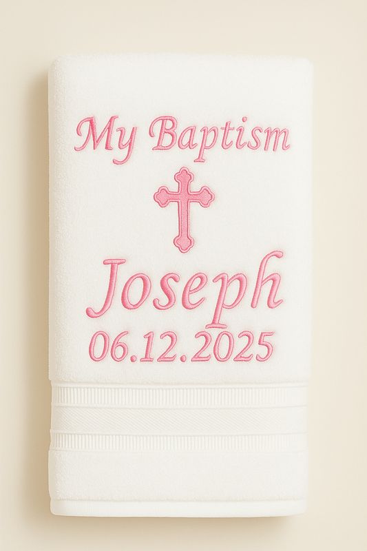 Baby Baptism towel