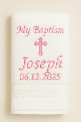 Baby Baptism towel