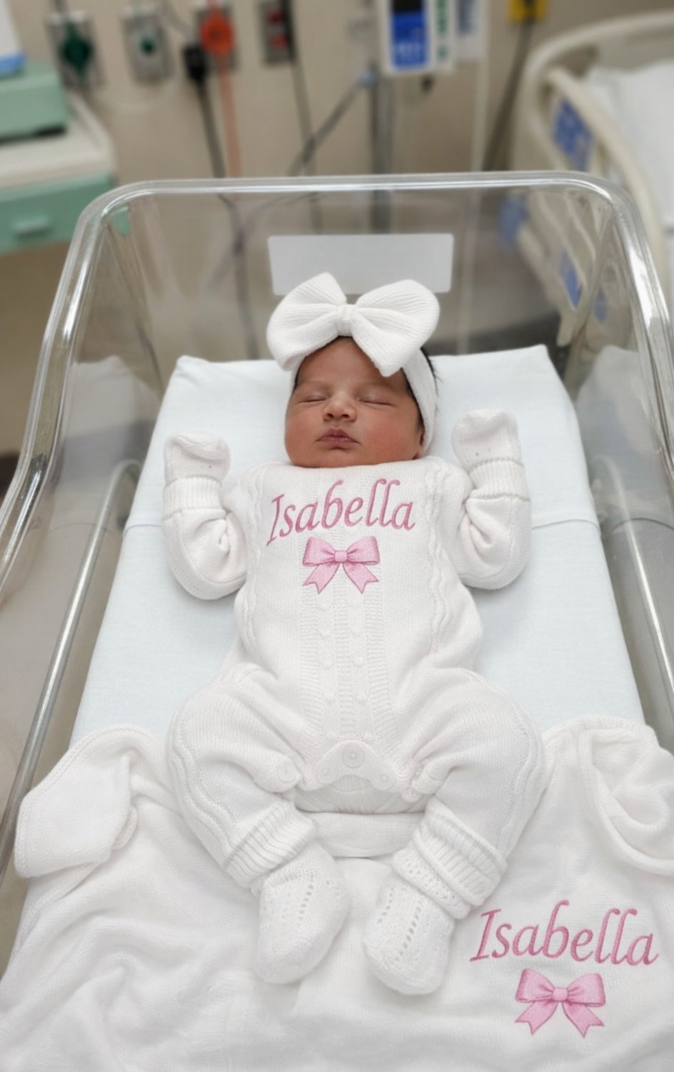 Home coming Knitted baby set