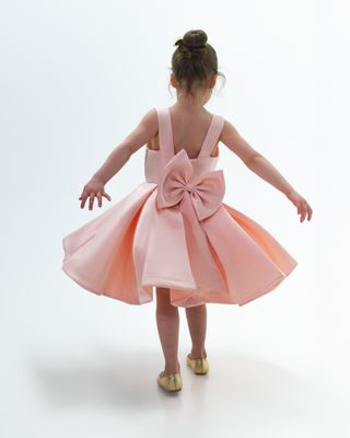 RAYNA'S MIKADO FLOWER GIRL DRESS ( SHORT LENGTH)