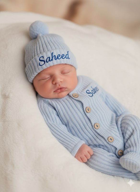 2pcs striped knitted set