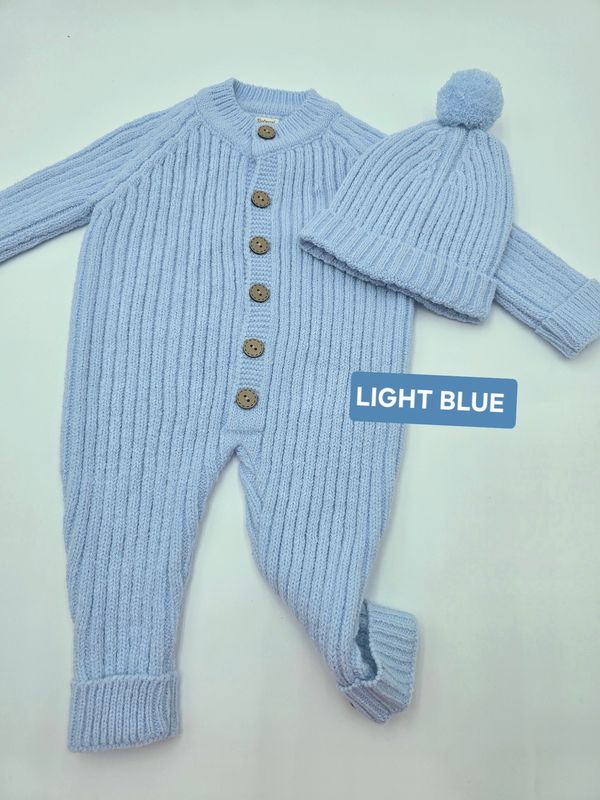 2pcs striped knitted set