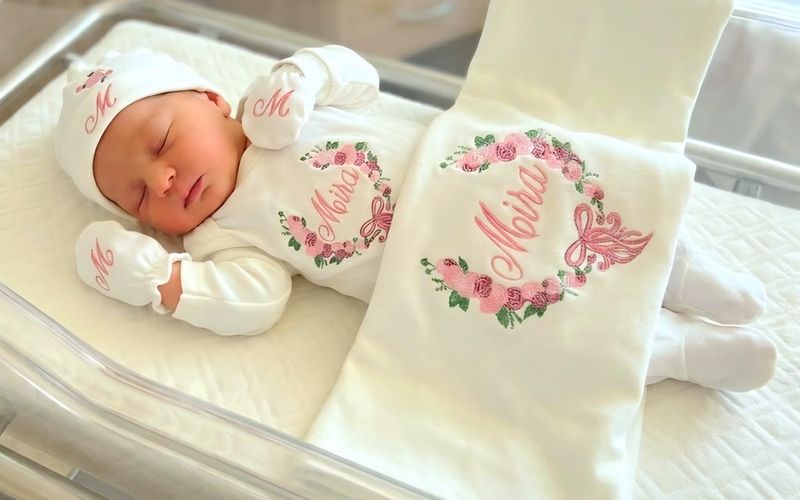 Newborn premium floral set