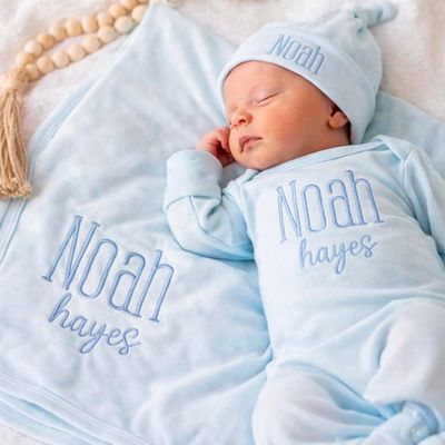 Baby boy full Embroidery cotton set