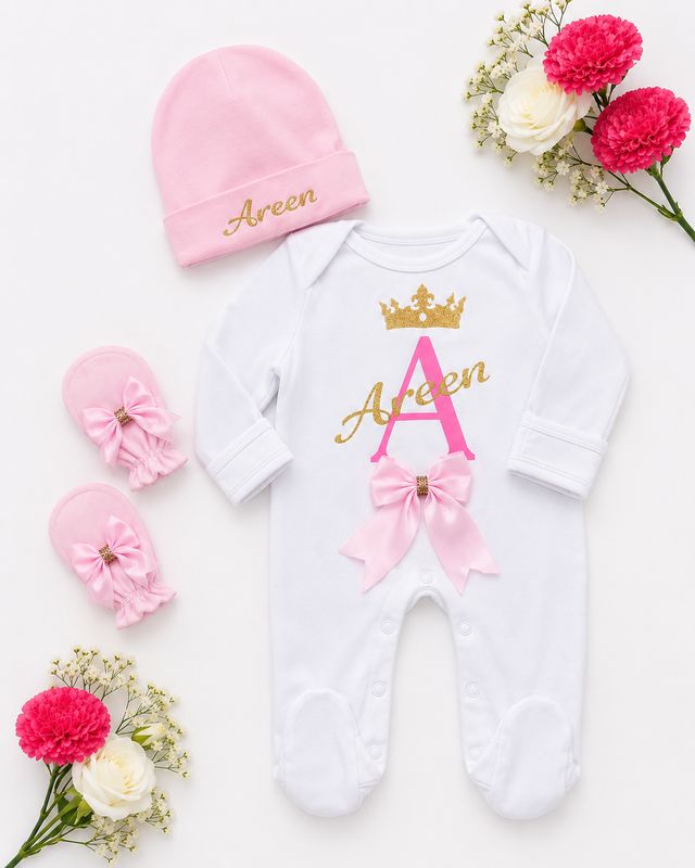 Baby boy cotton welcome set