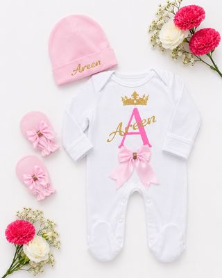 Baby boy cotton welcome set