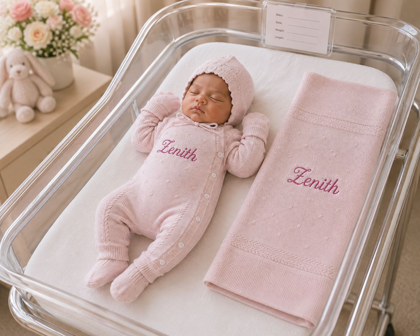 The Signature Baby Knit Set ( Pink)