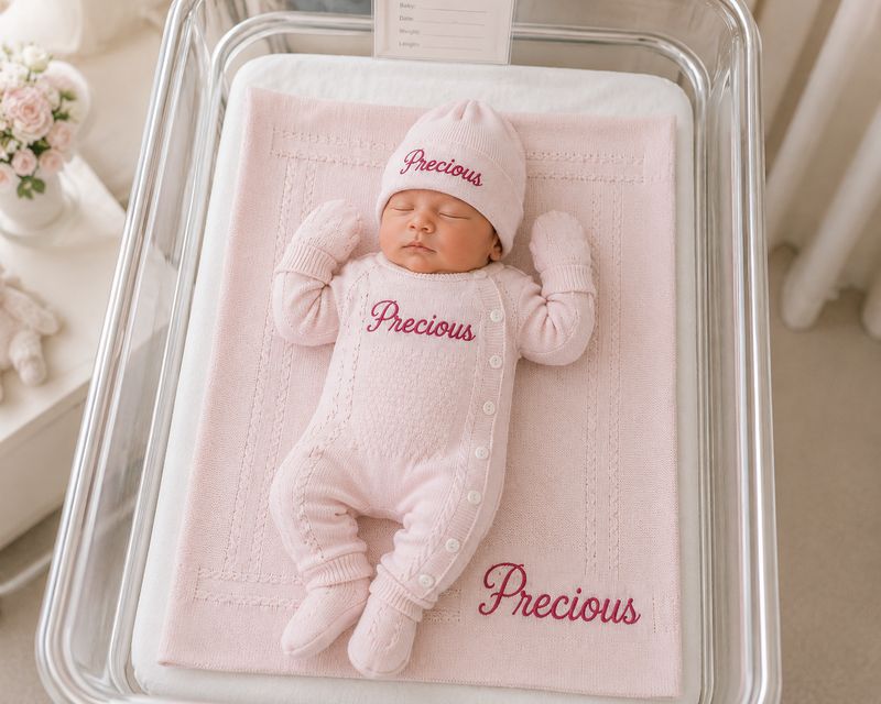 First cuddle knit set ( Pink)