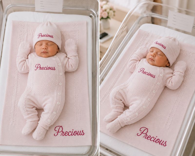 First cuddle knit set ( Pink)