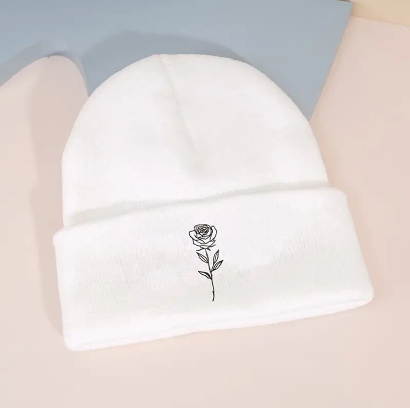 Rose Logo Cuffed Beanie