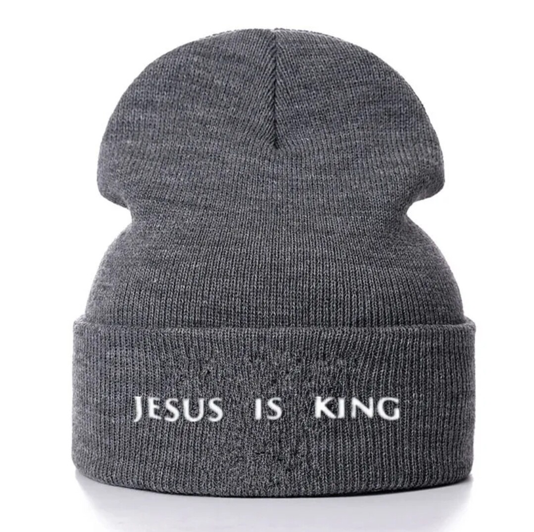 Jesus is King Cotton Beanie