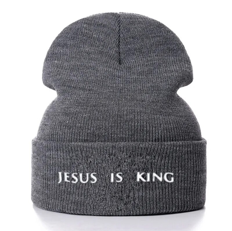 Jesus is King Cotton Beanie