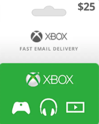 XBOX Game Cards USD 25