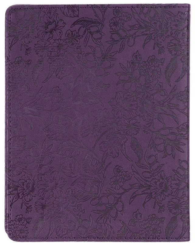 Finding Joy Purple Faux Leather Daily Devotional