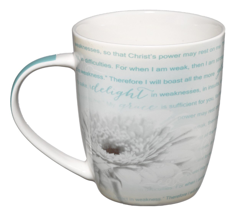 His Grace is Sufficient Coffee Mug - 2 Corinthians 12:9-11