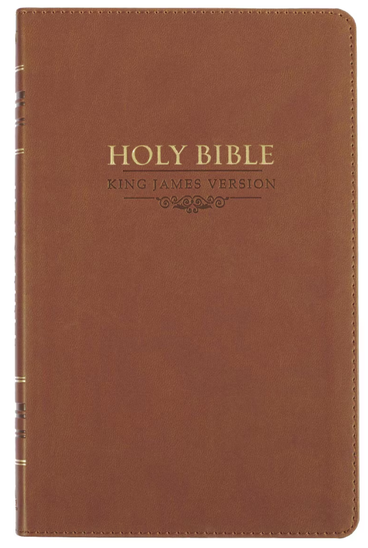 Saddle Tan Faux Leather Gift Edition King James Version Bible